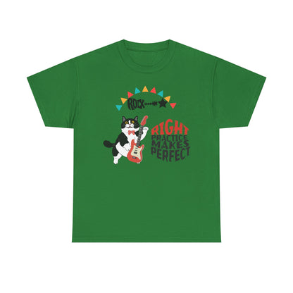 Right Practice Makes Perfect Tee-Cat Lover T-Shirt, Music Lover Gift