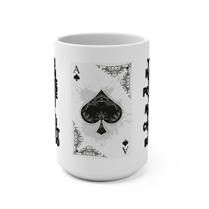 Ace of Spades Coffee Mug - 15oz Ceramic Cup