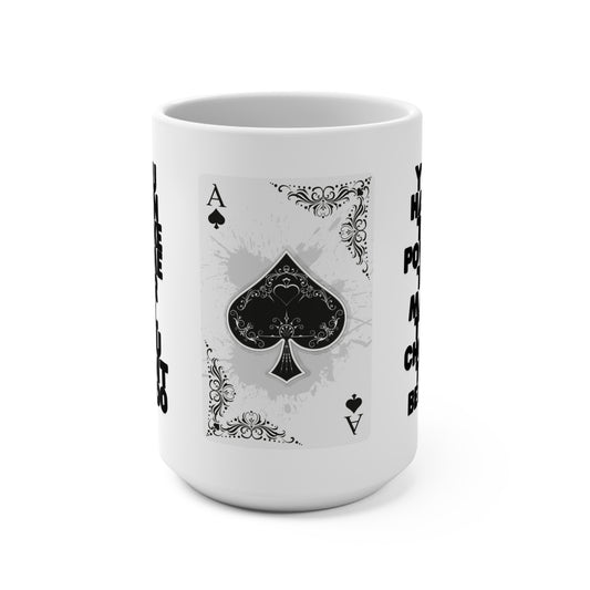 Ace of Spades Coffee Mug - 15oz Ceramic Cup