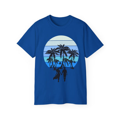 Couple Beach Sunset Tee