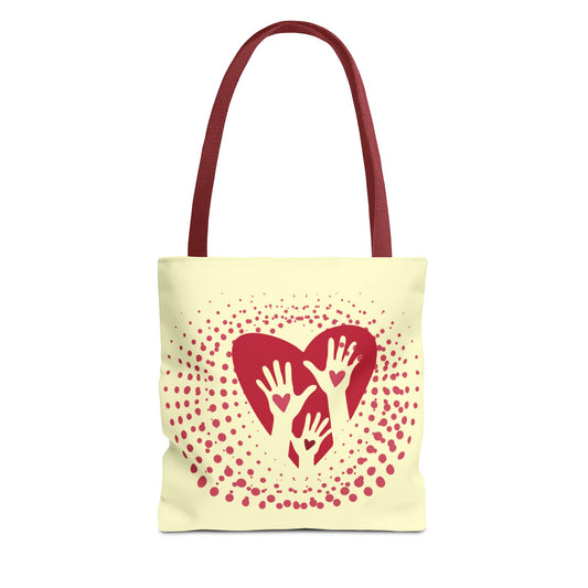 Palms of Love Organic Canvas Tote Bag