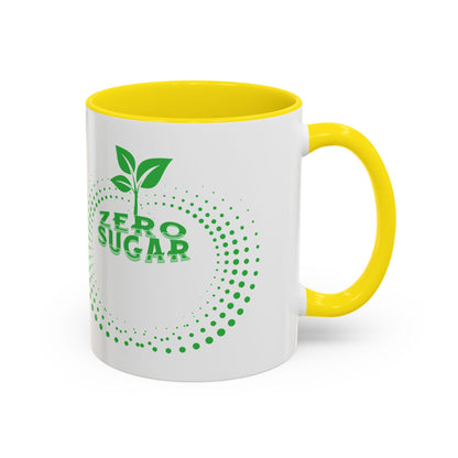 Zero Sugar Accent Coffee Mug-11oz Ceramic Cup, Vegan Mug, Eco Friendly Mug, Gift for Vegan, Mug for Friend