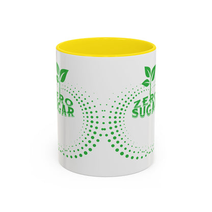 Zero Sugar Accent Coffee Mug-11oz Ceramic Cup, Vegan Mug, Eco Friendly Mug, Gift for Vegan, Mug for Friend