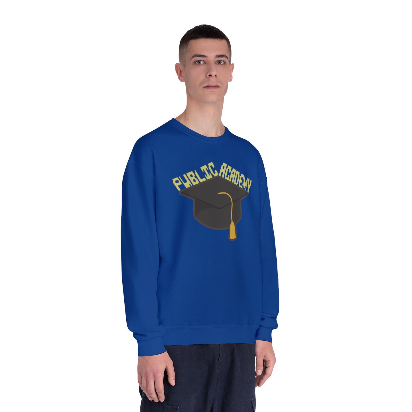 Public Academy Sweatshirt-Unisex Crewneck Sweatshirt, School Sweater