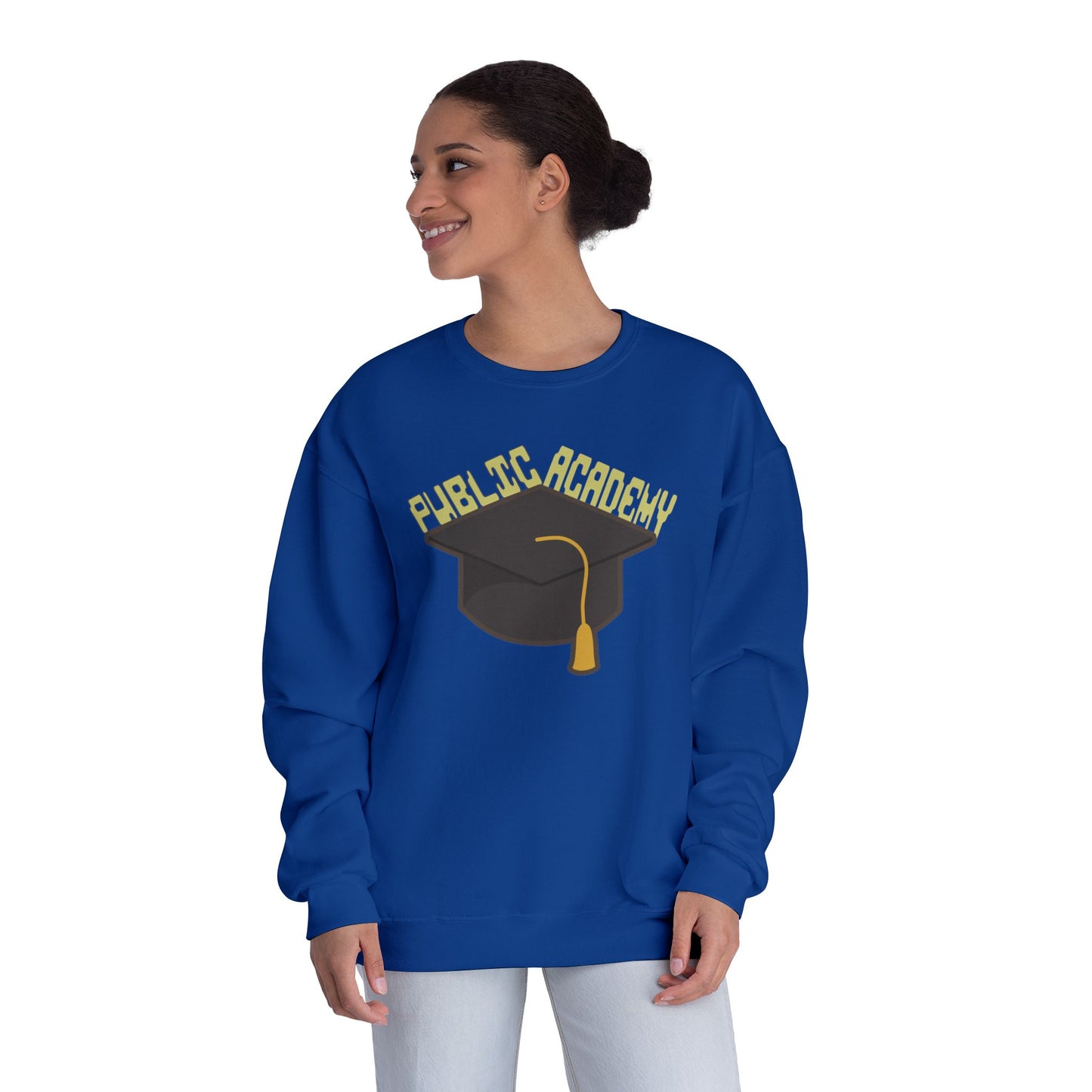 Public Academy Sweatshirt-Unisex Crewneck Sweatshirt, School Sweater