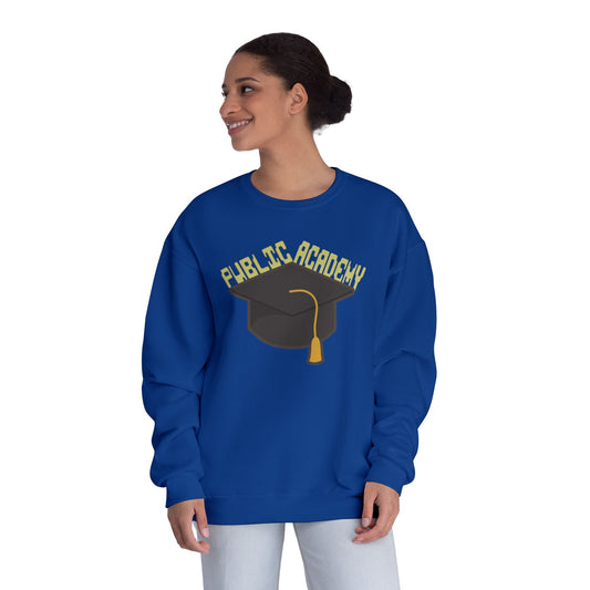 Public Academy Sweatshirt-Unisex Crewneck Sweatshirt, School Sweater
