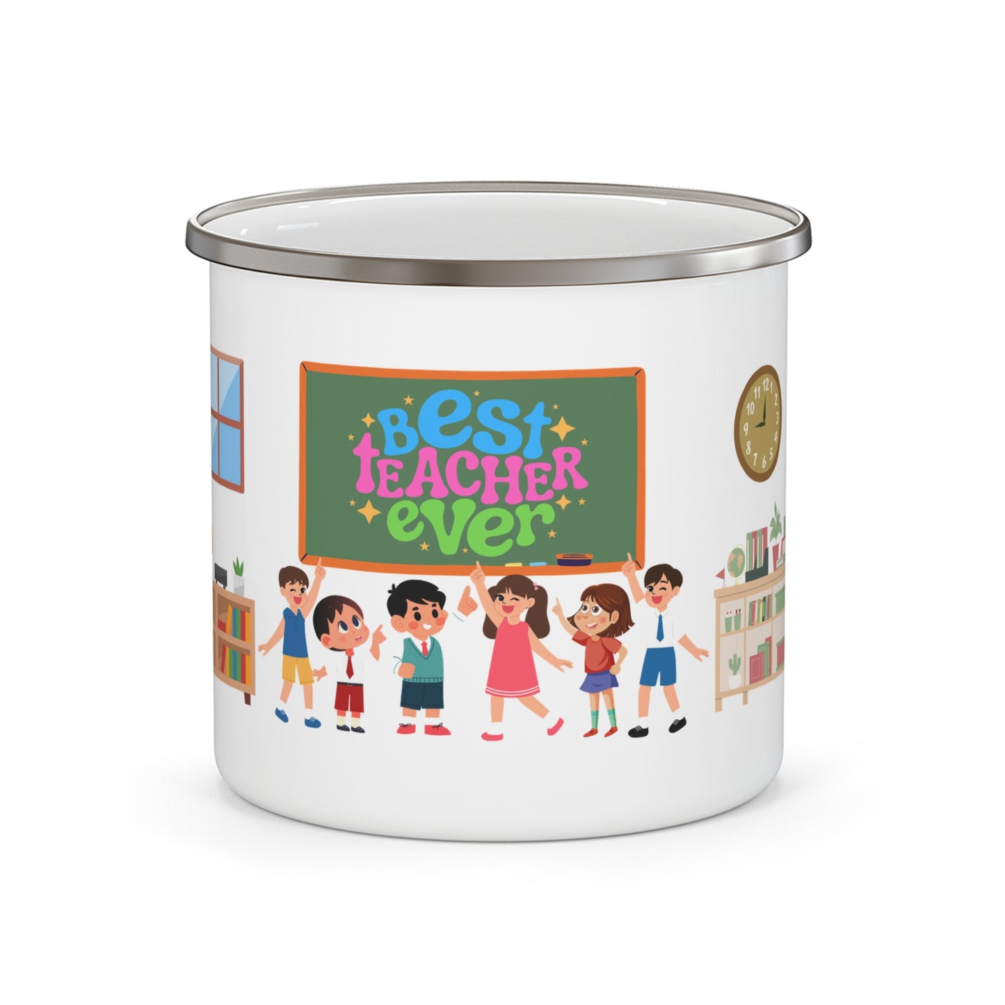 Best Teacher Ever Mug-15oz Mug, Enamel Mug, Teacher Gift, Mug for teacher, Gift for educator