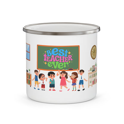 Best Teacher Ever Mug-15oz Mug, Enamel Mug, Teacher Gift, Mug for teacher, Gift for educator