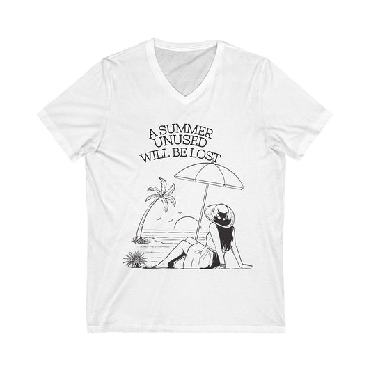 A Summer Unused V-Neck T-shirt