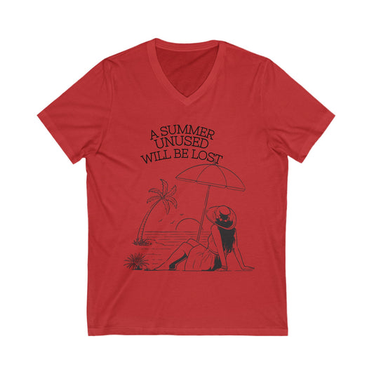 A Summer Unused V-Neck T-shirt