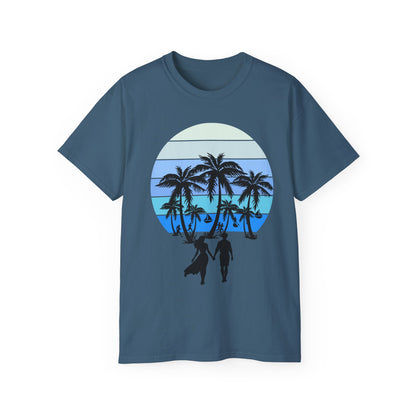 Couple Beach Sunset Tee