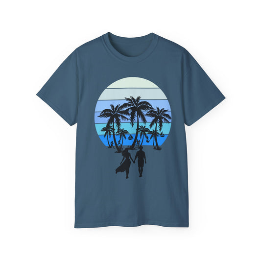 Couple Beach Sunset Tee