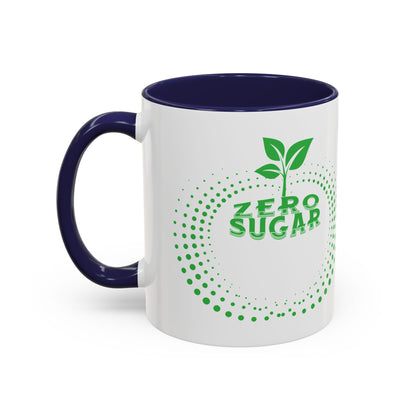 Zero Sugar Accent Coffee Mug-11oz Ceramic Cup, Vegan Mug, Eco Friendly Mug, Gift for Vegan, Mug for Friend