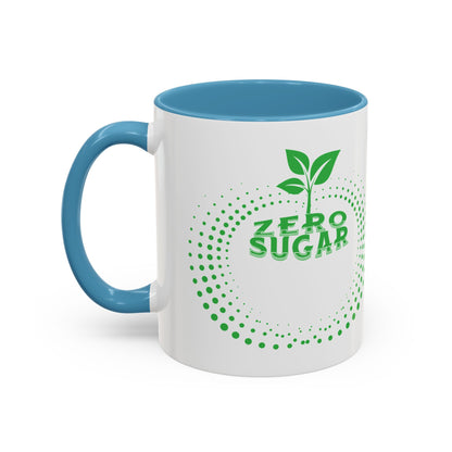 Zero Sugar Accent Coffee Mug-11oz Ceramic Cup, Vegan Mug, Eco Friendly Mug, Gift for Vegan, Mug for Friend