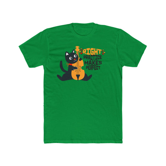 Right Practice Makes Perfect Unisex Tee Cat Lover Music Lover Shirt
