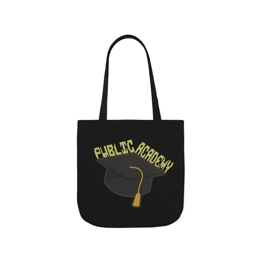 Public Academy Tote Bag-Canvas Tote Bag, School Tote Bag, Shopping Tote Bag, Gym Tote