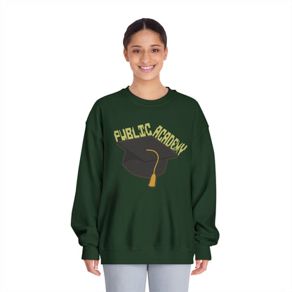 Public Academy Sweatshirt - Unisex School Sweatshirt, Crewneck Sweatshirt