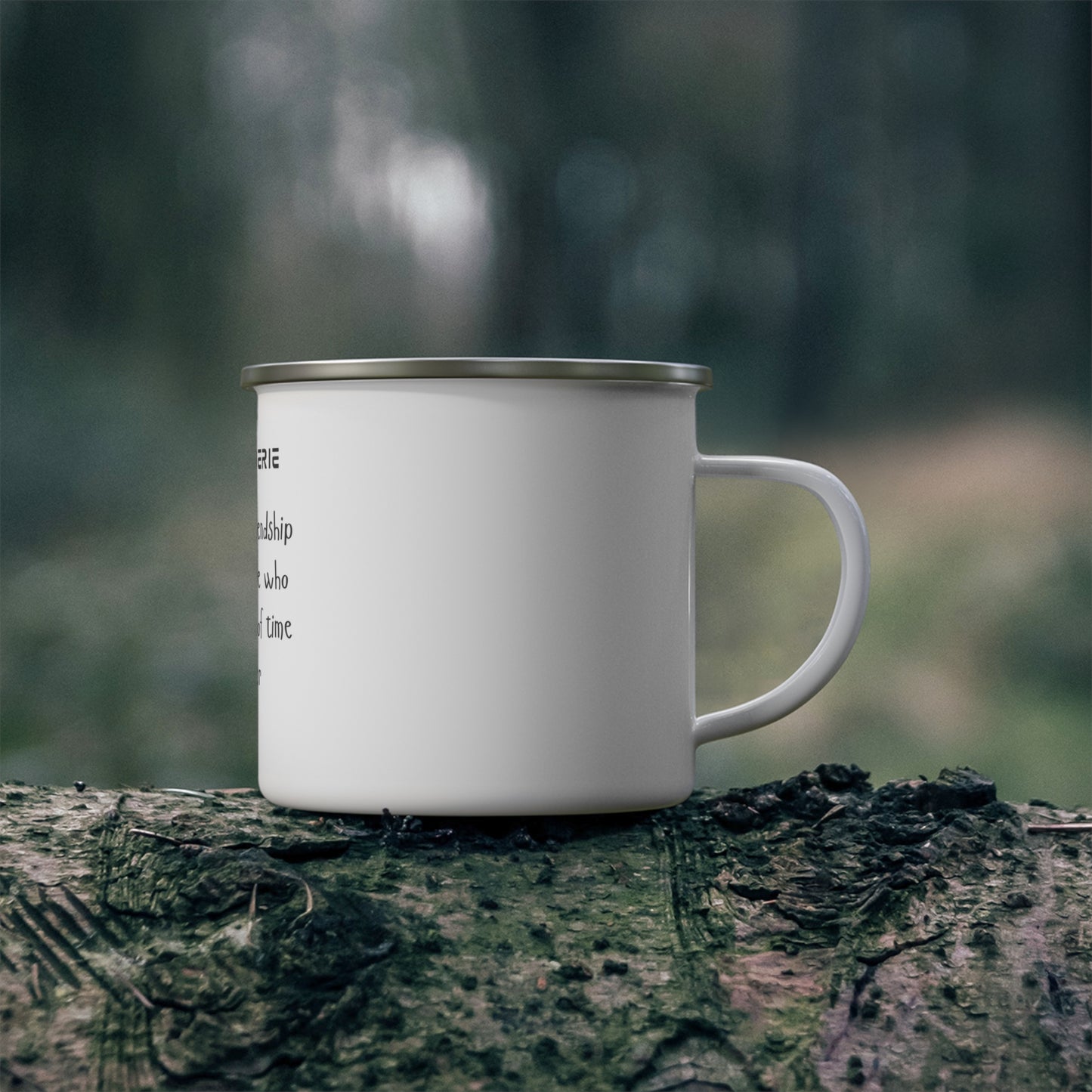 Camaraderie Mug- I5 oz Enamel Mug, Camping Mug, Friendship Gift, Gift for Friends, Friendship Mug