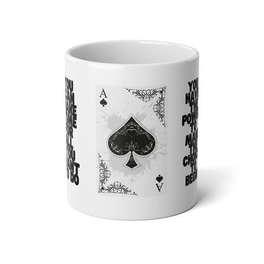 Ace of Spades Mug - 20oz Jumbo Ceramic Cup
