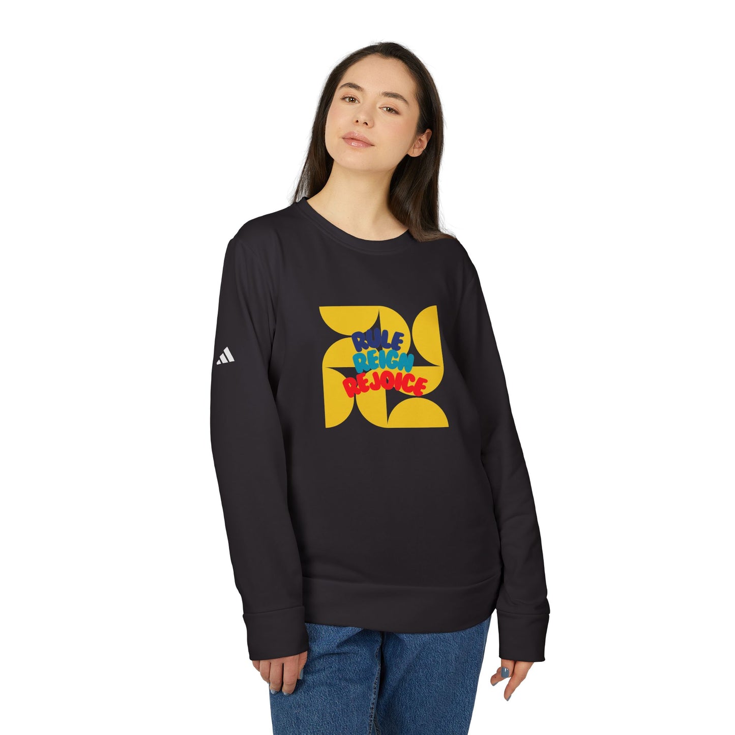 Rule Reign Rejoice - Unisex Fleece Crewneck Sweatshirt