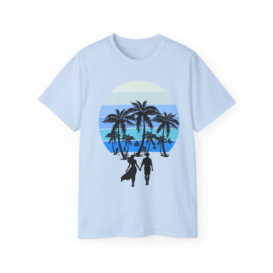 Couple Beach Sunset Tee