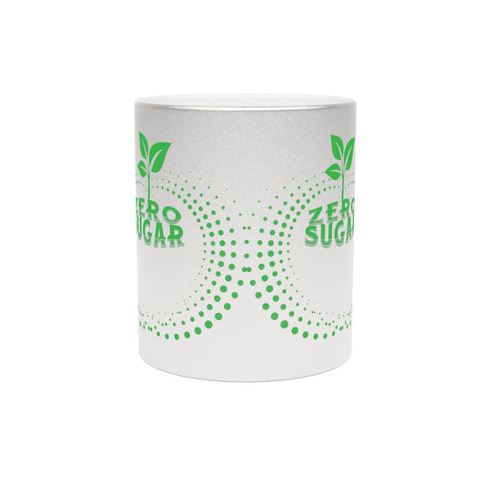 Zero Sugar Mug 11 oz- Metallic Coffee Mug, Vegan Mug, Gift for Vegan, Eco friendly Gift