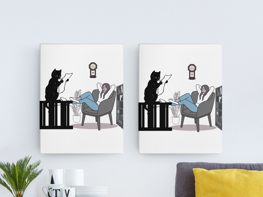Companion - Wall Art, Brushed Aluminum Print 50x50 cm / 20x20″