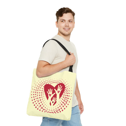 Palms of Love Organic Canvas Tote Bag