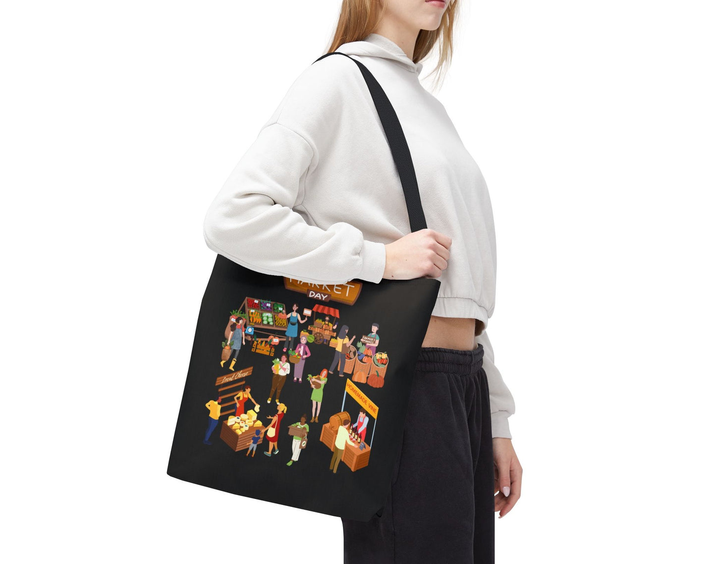 Market Day Tote Bag -Shopping Bag, Grocery Bag, Tote Bag for Mom