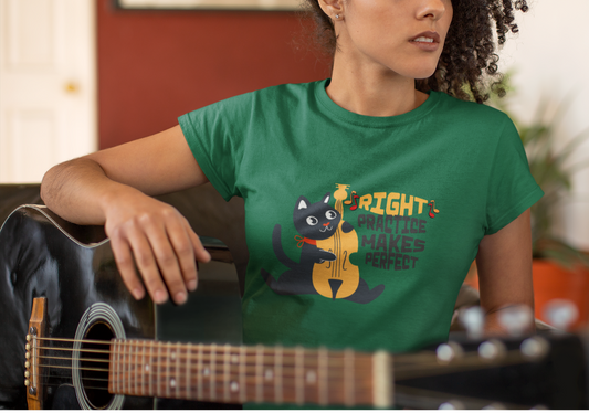 Right Practice Makes Perfect Unisex Tee Summer T-Shirt