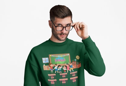 Best Teacher Ever Sweatshirt-Crew Neck Sweatshirt, Gift for teacher, Back to school shirt