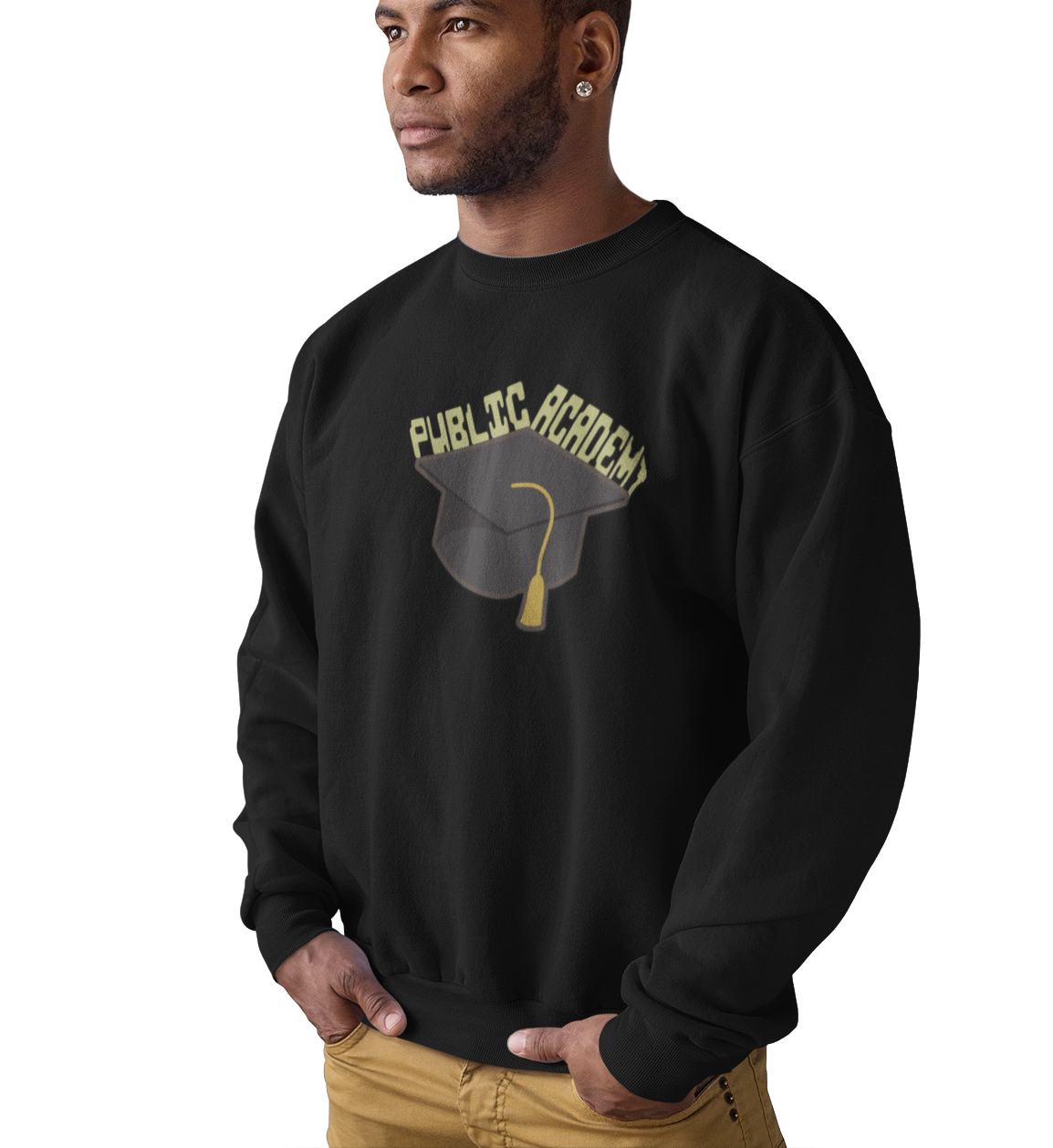 Public Academy Sweatshirt - Unisex Crewneck Sweatshirt, School Sweater