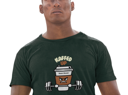 Kaffed Up Unisex T-Shirt Gym Wear Coffee T-shirt
